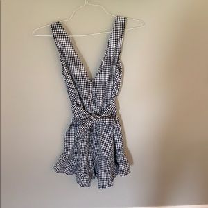 Gingham Romper